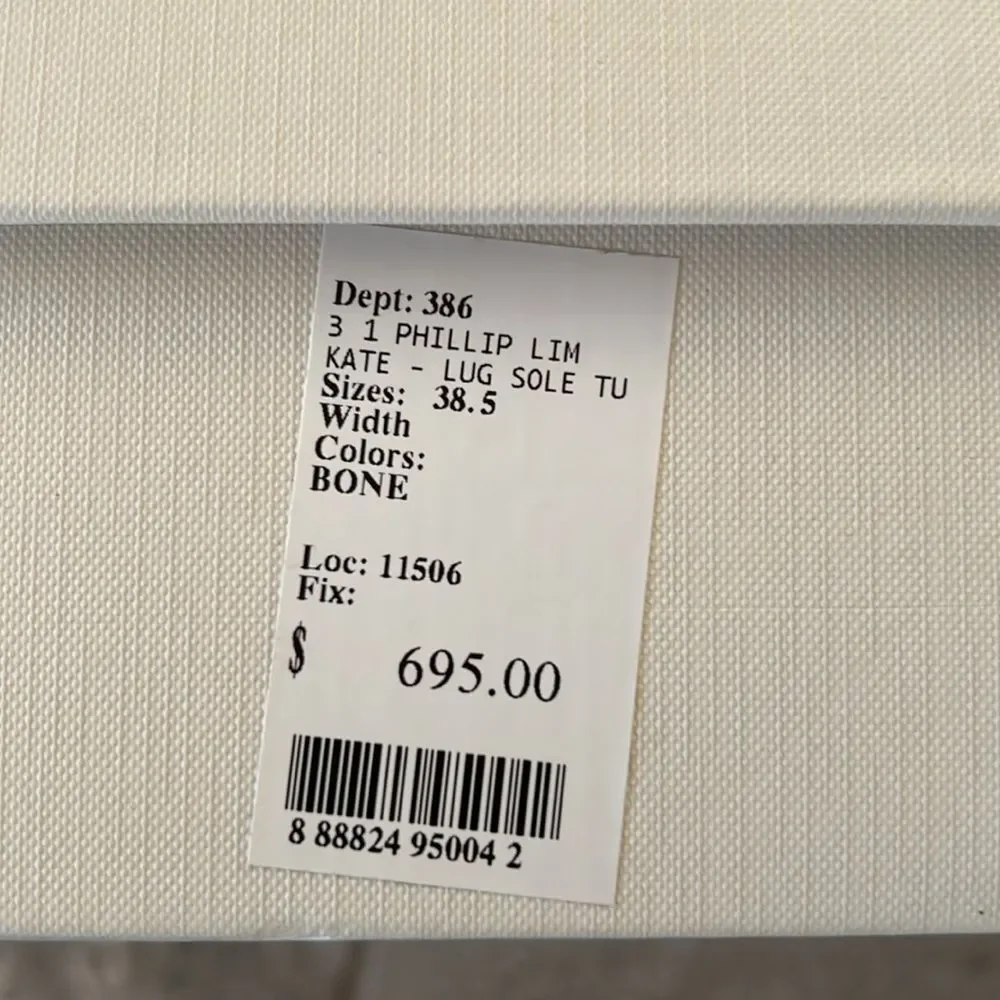 3.1 Phillip Lim Kate Tall Boots in White, New, Size 38.5